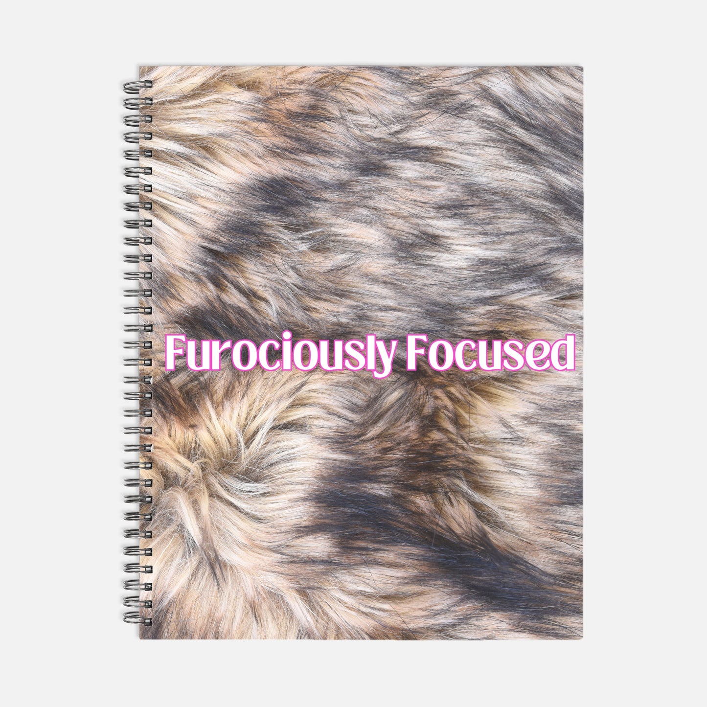 Furociously Notebook Softcover Spiral 8.5 x 11