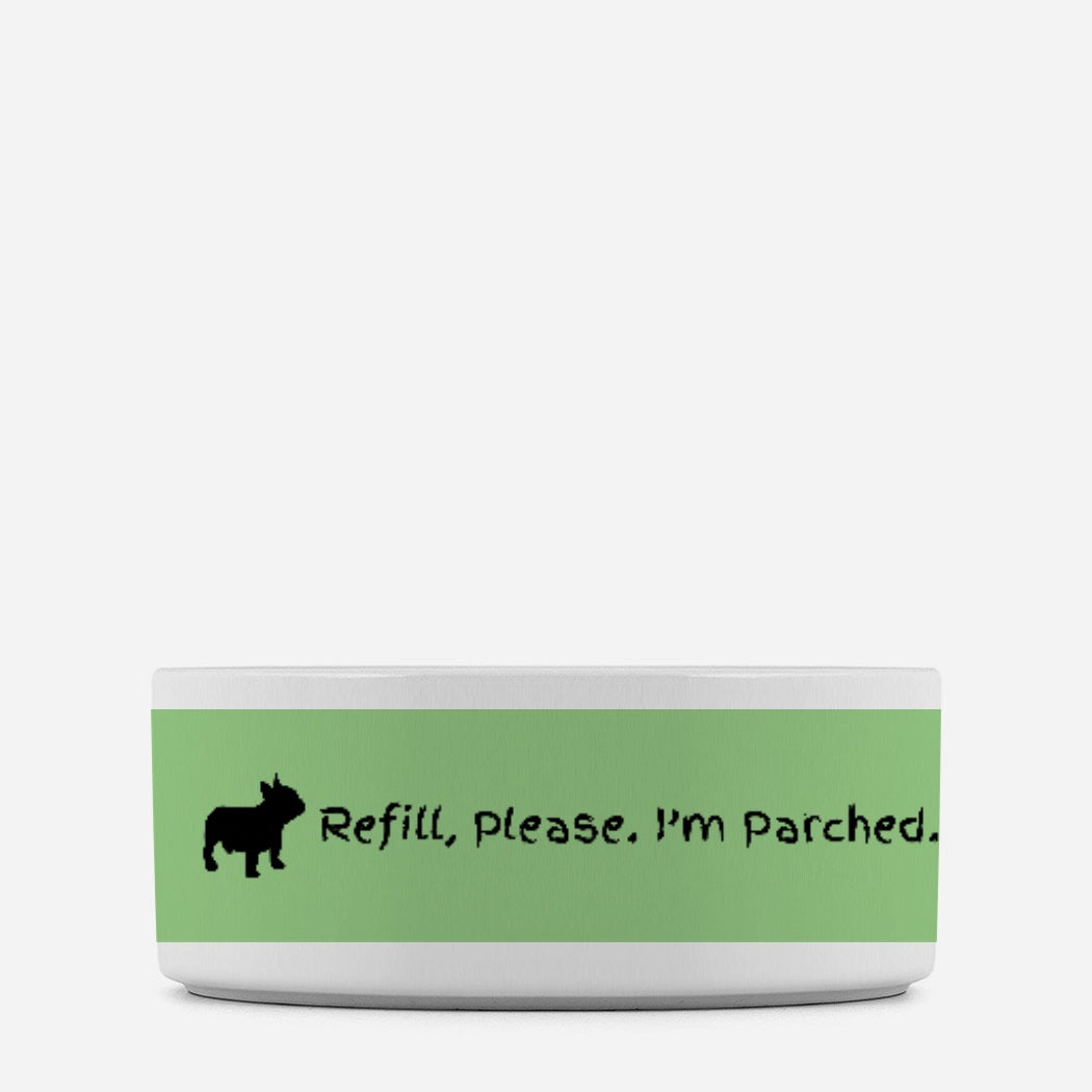 Parched Dog Pet Bowl Green