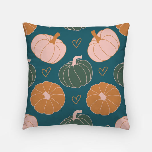 Green Pumpkins Artisan Pillow Case 18 Inch