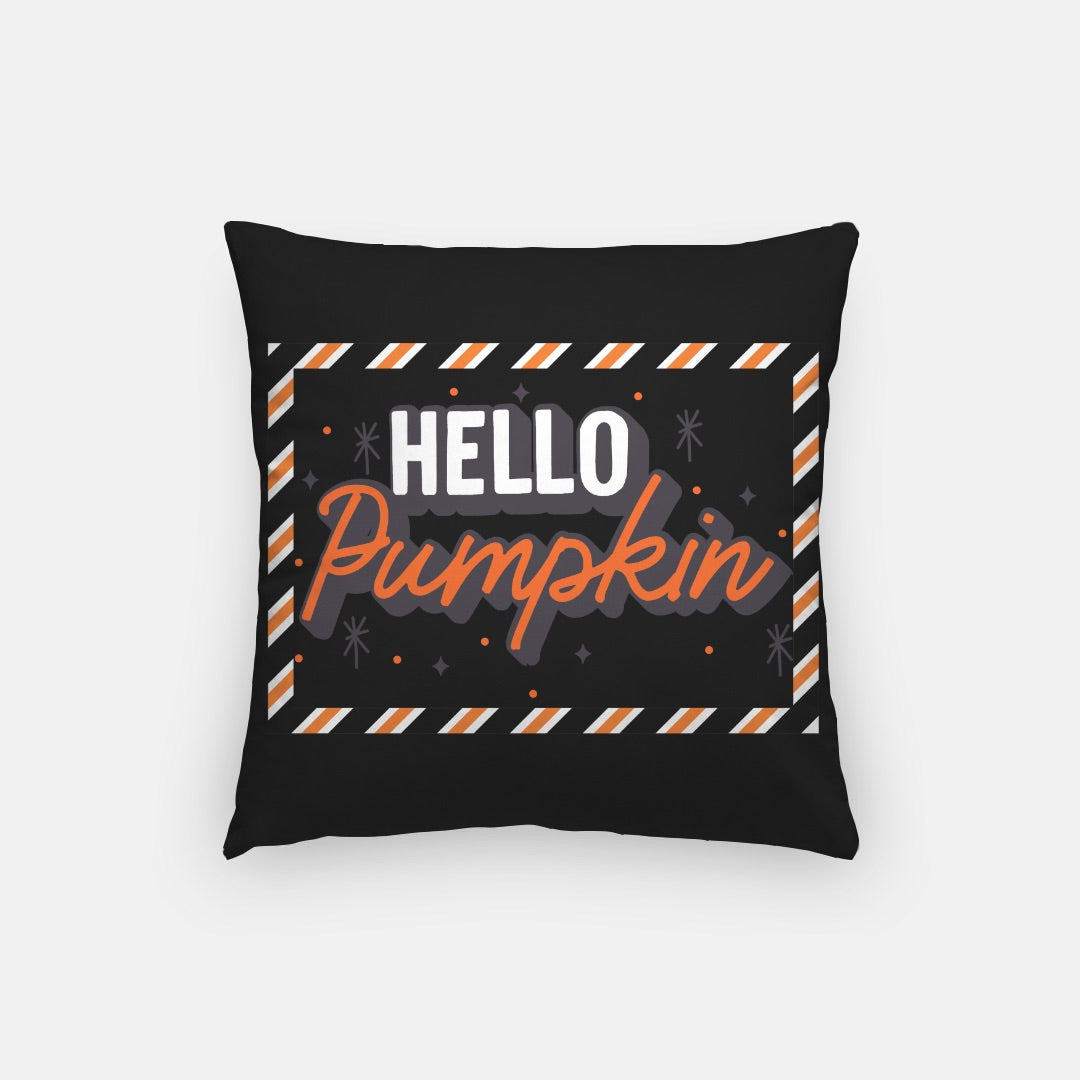 Hello Pumpkin Artisan Pillow Case 16 Inch