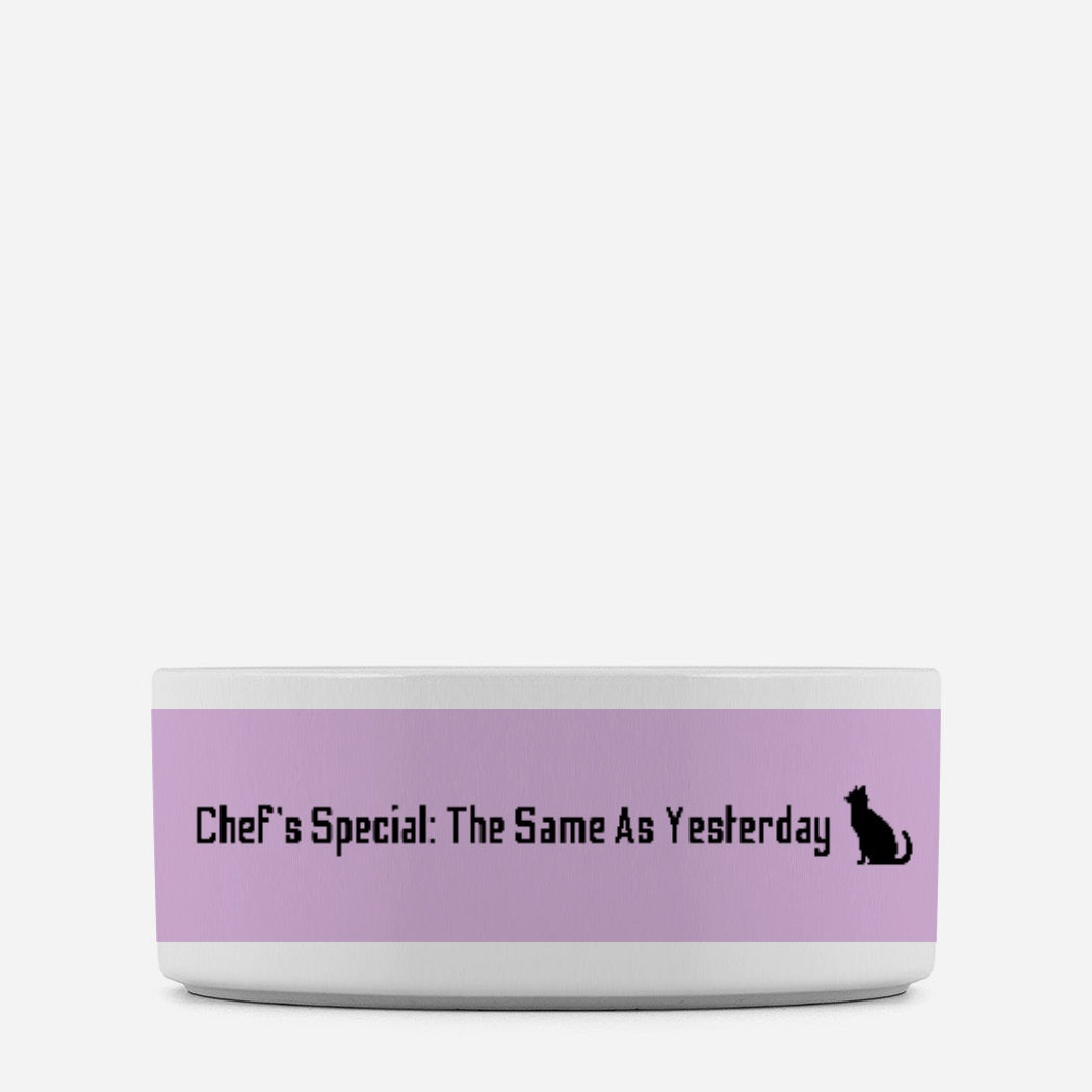 Chef’s Special Cat Pet Bowl Purple