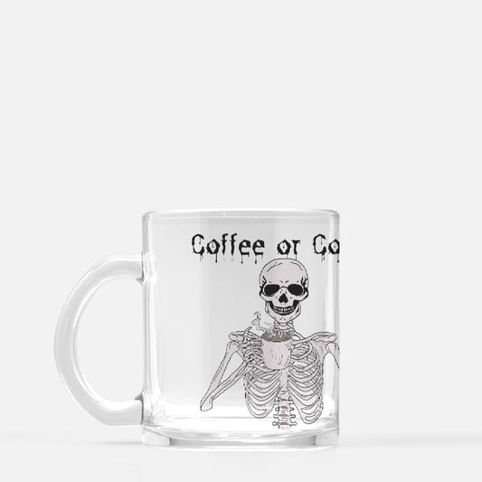 Coffin Halloween Glass Mug