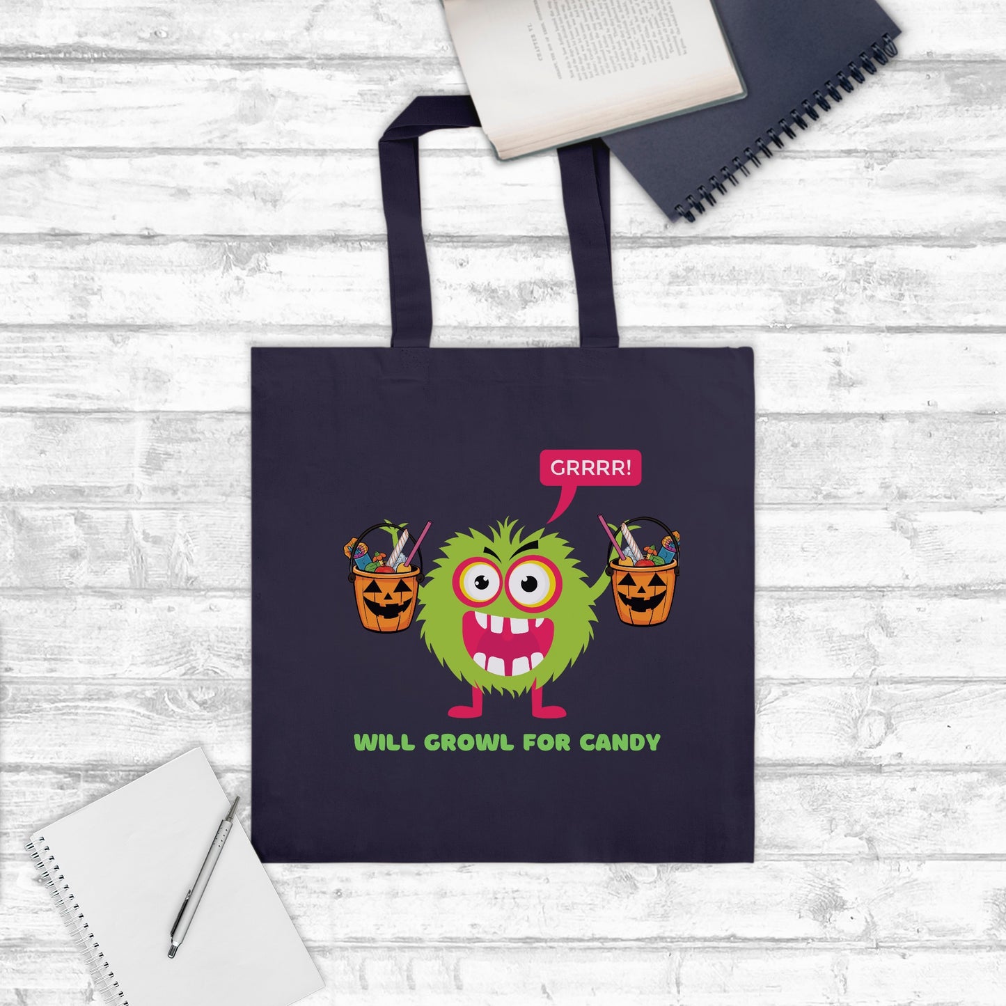 Growl For Candy Tote Bag