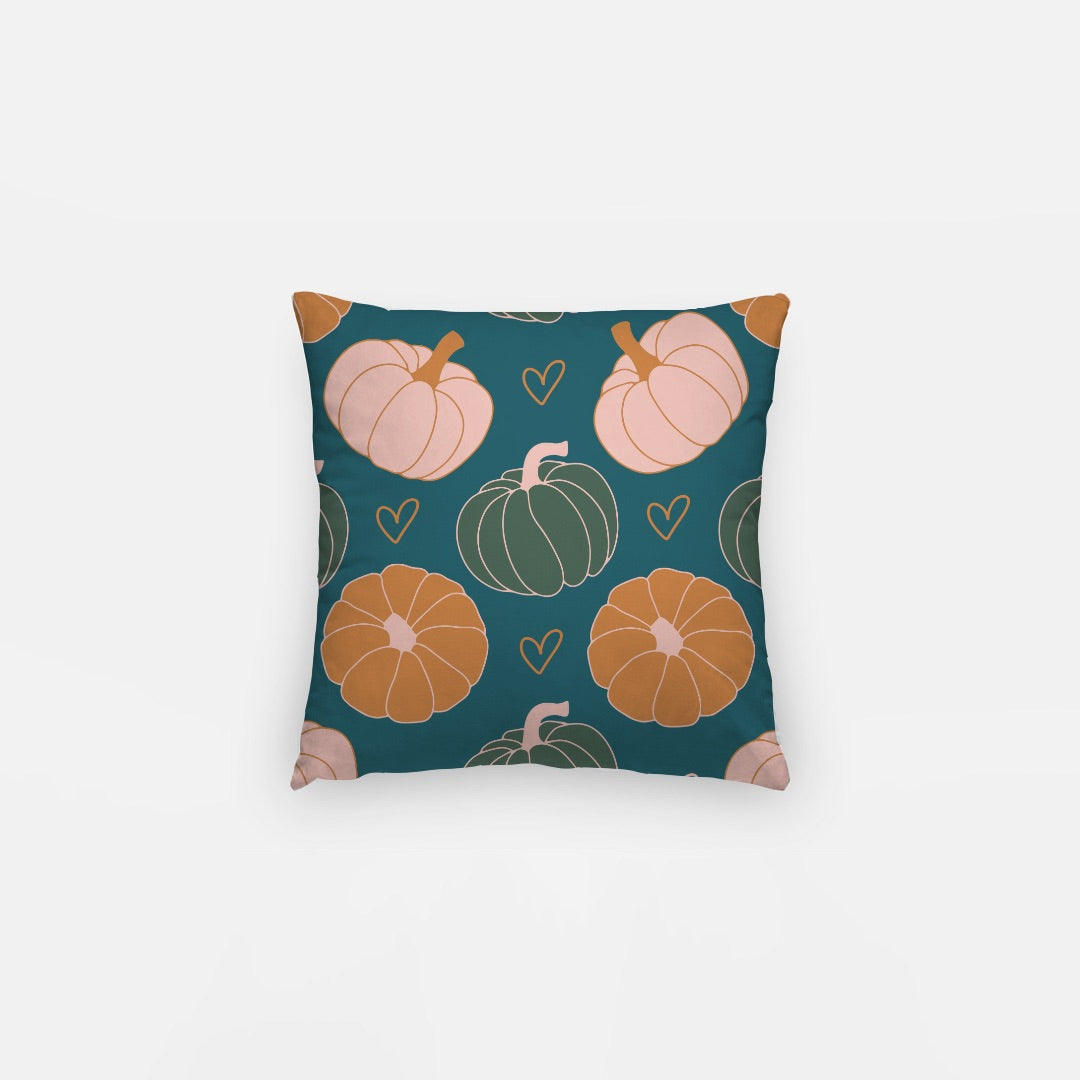 Green Pumpkins Artisan Pillow Case 12 Inch