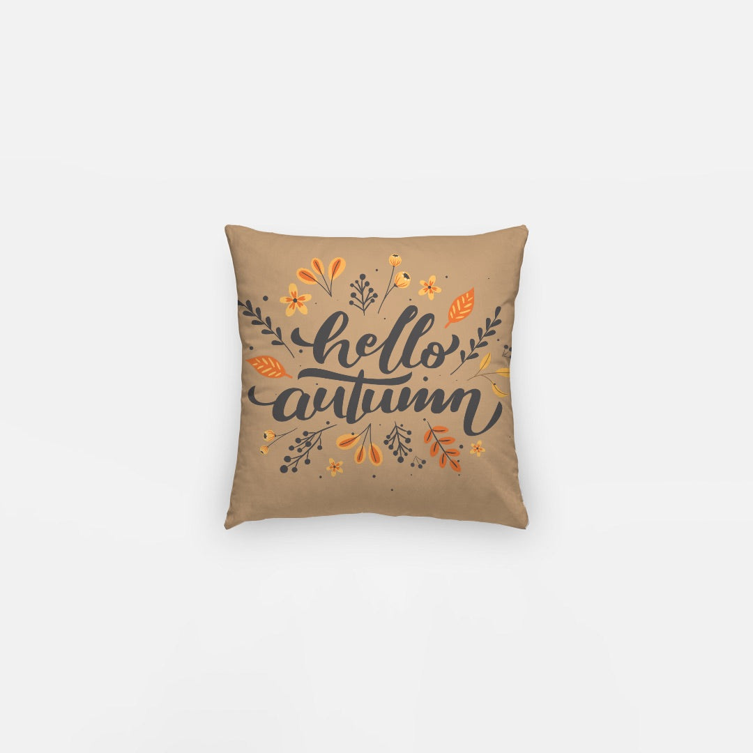 Hello Autumn Artisan Pillow Case 10 Inch