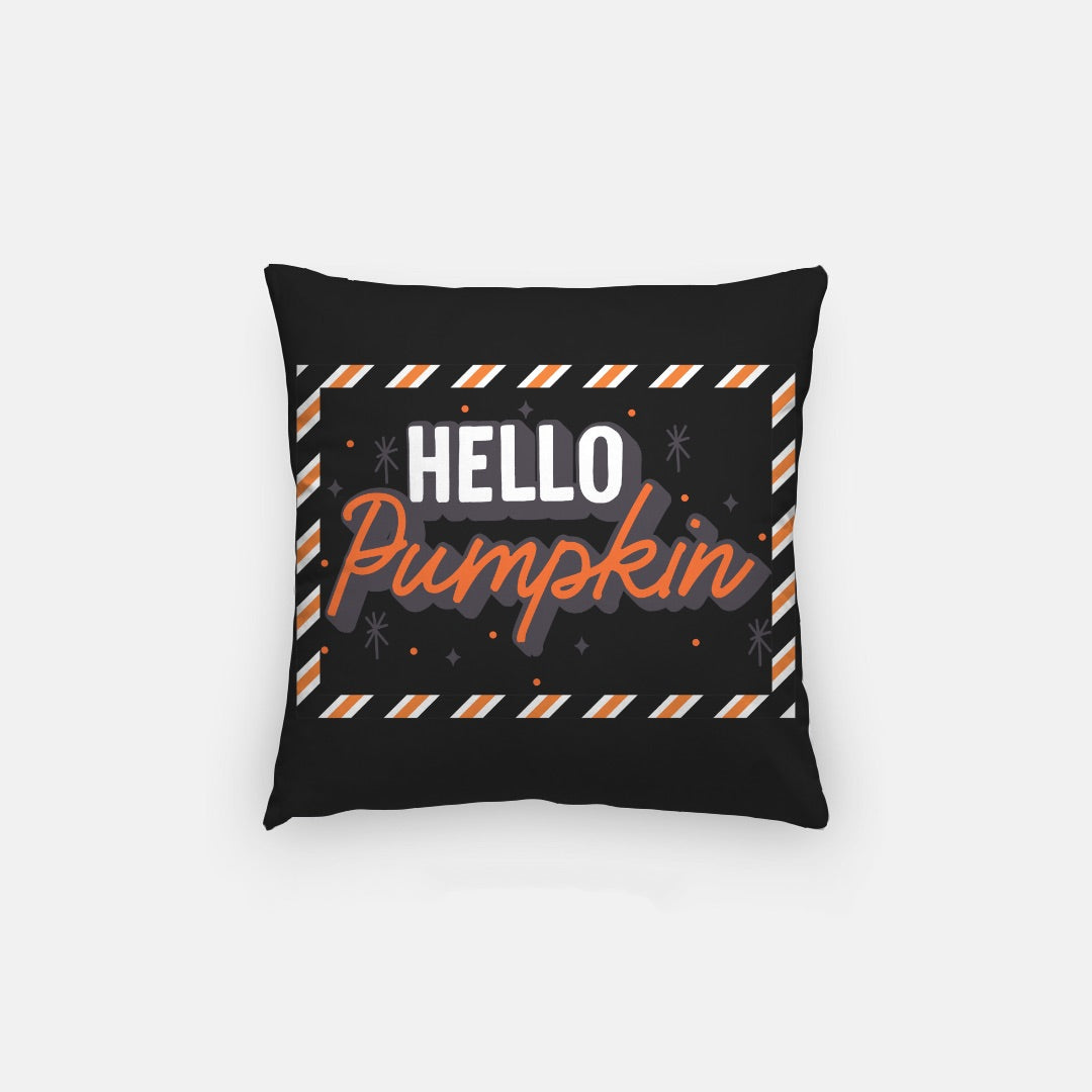 Hello Pumpkin Artisan Pillow Case 14 Inch