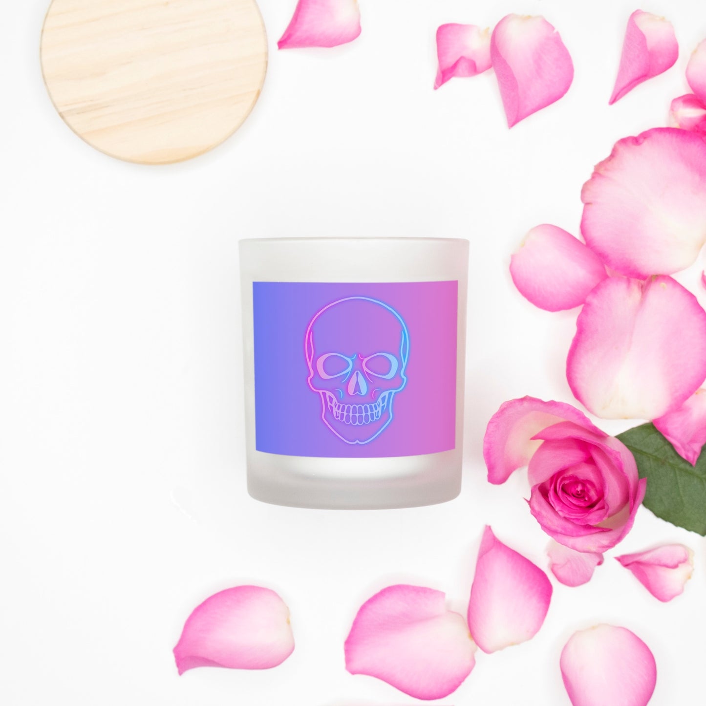 Limited Edition 9oz Pink Wick Skull Candy Candle