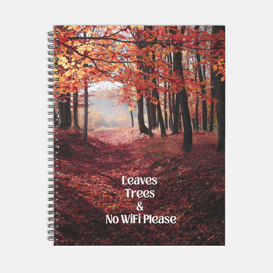 No WiFi Planner Hardcover Spiral 8.5 x 11