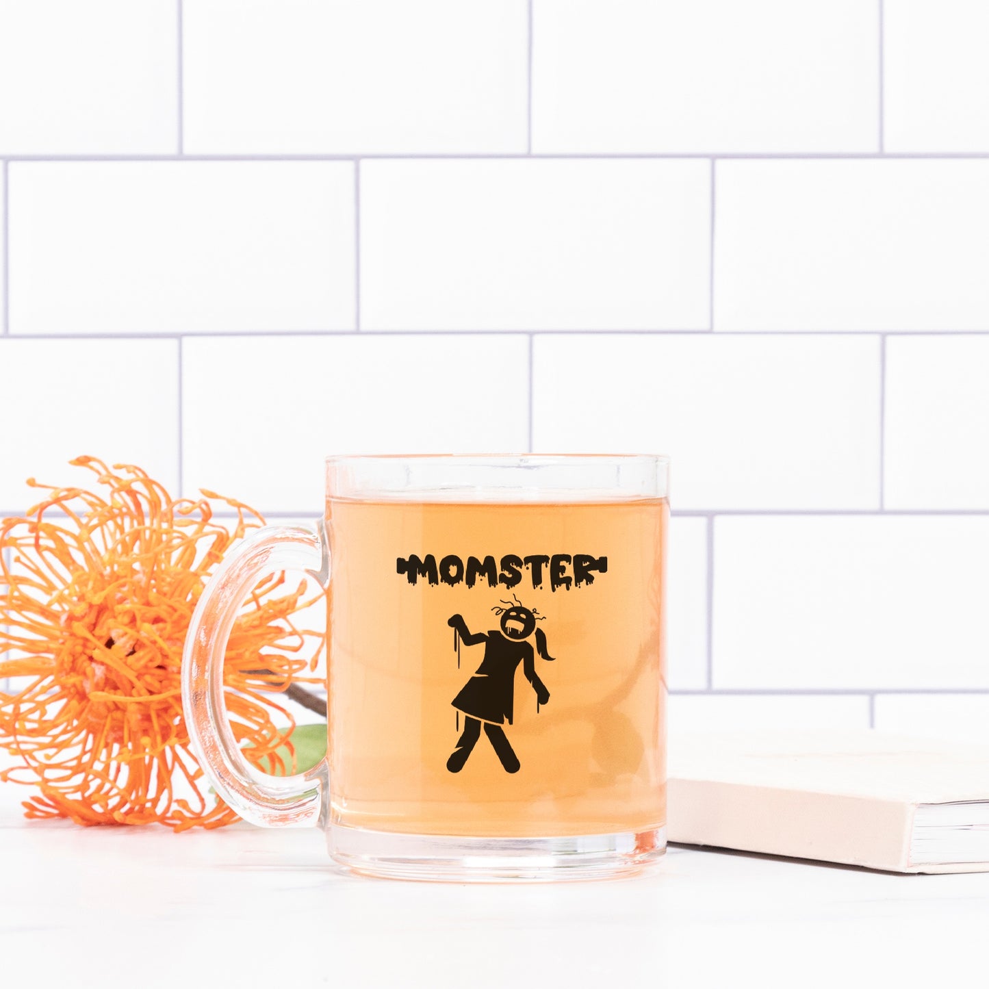 Momster Halloween Glass Mug