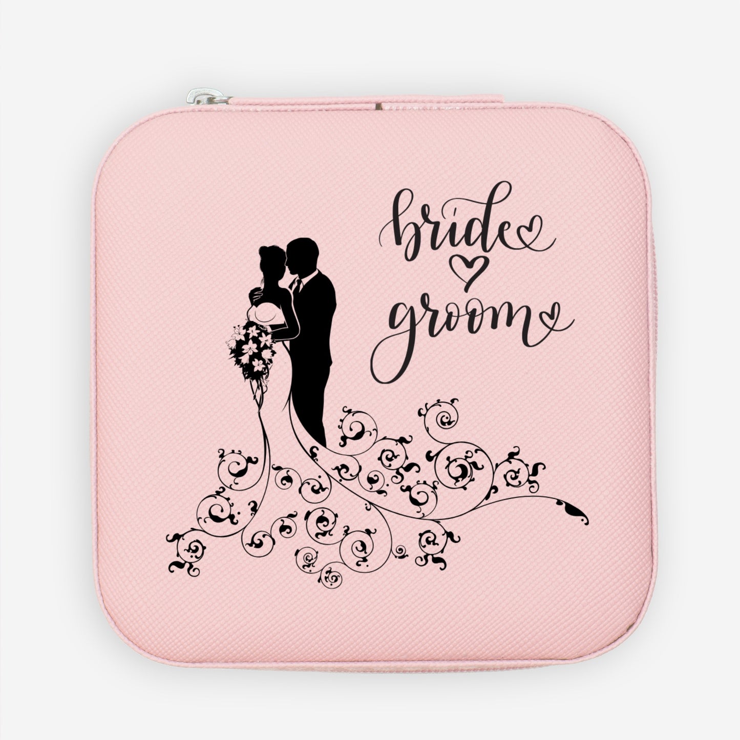 Bride & Groom Jewelry Travel Case